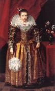 VOS, Cornelis de Portrait of a Girl at the Age of 10 sdg Spain oil painting reproduction